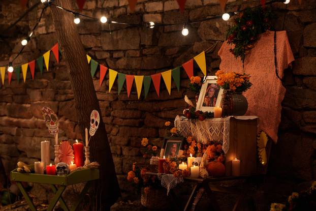 Altar in honour of day of dead