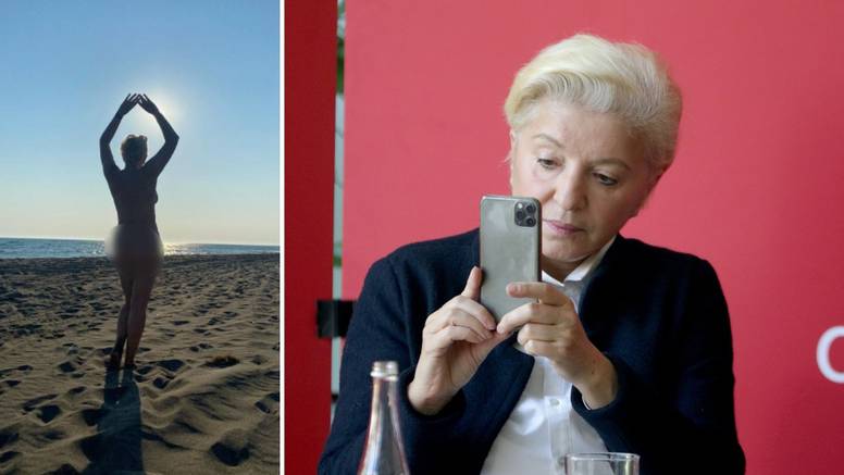 Glumačka diva (64) pozirala na plaži potpuno gola: 'Predivna si ženo kao Miloska Venera'