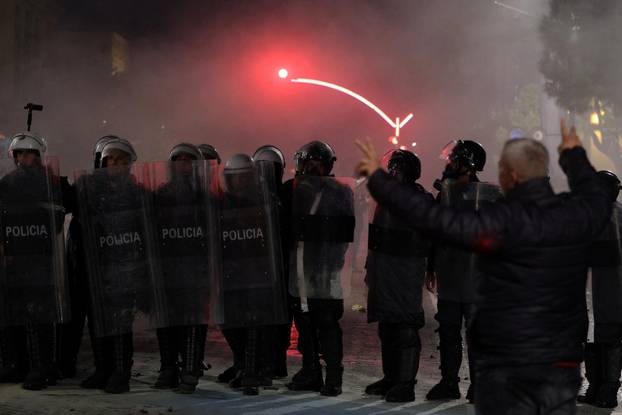 Anti-government protest in Tirana
