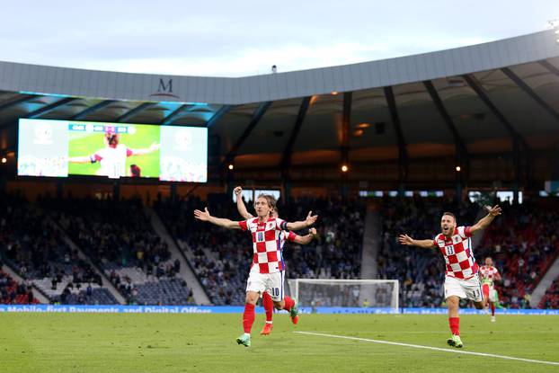 Glasgow: Luka Modrić sjajnim udarcem za vodstvo 2:1 protiv Škotske 