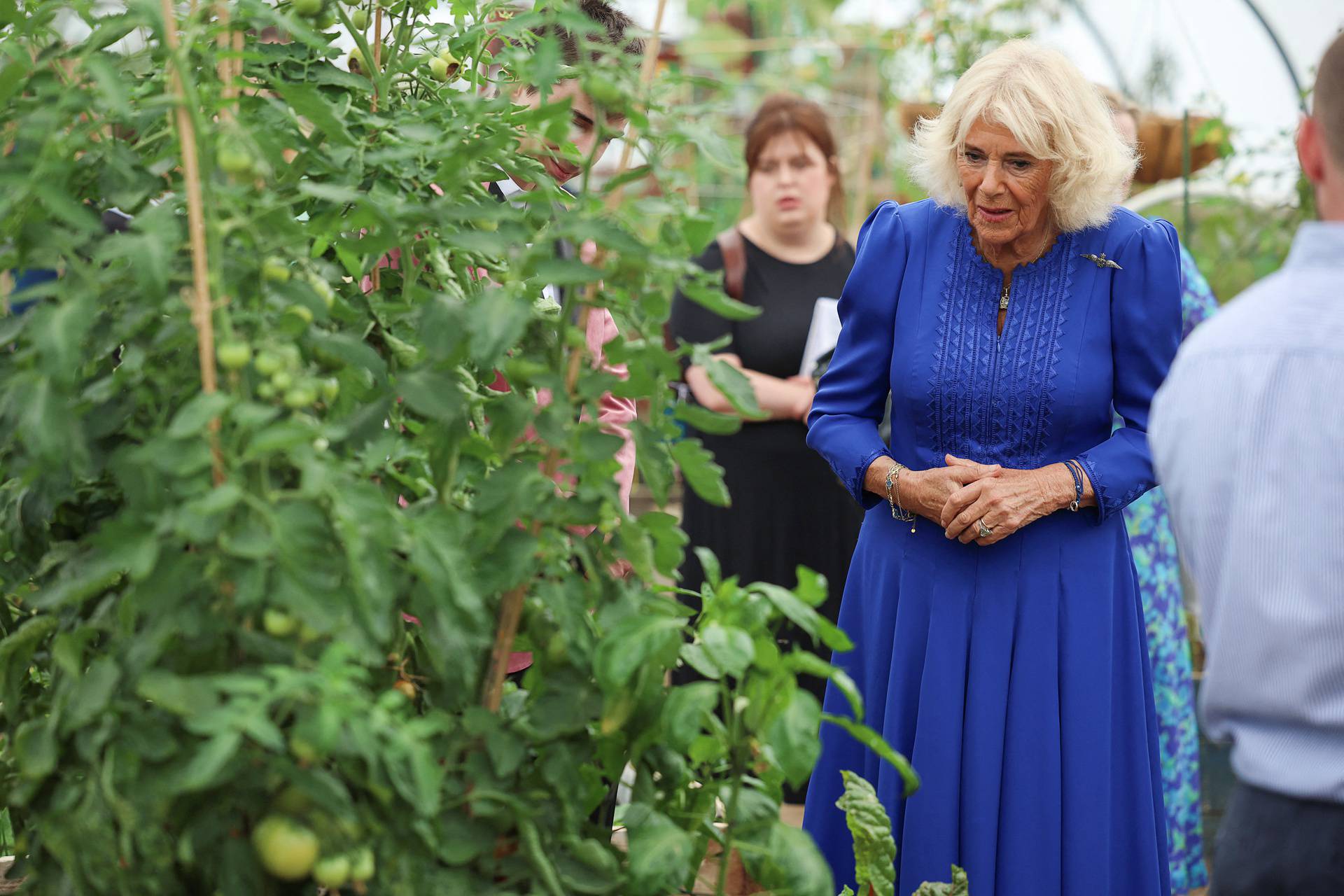 Britain's Queen Camilla visits RAF Leeming