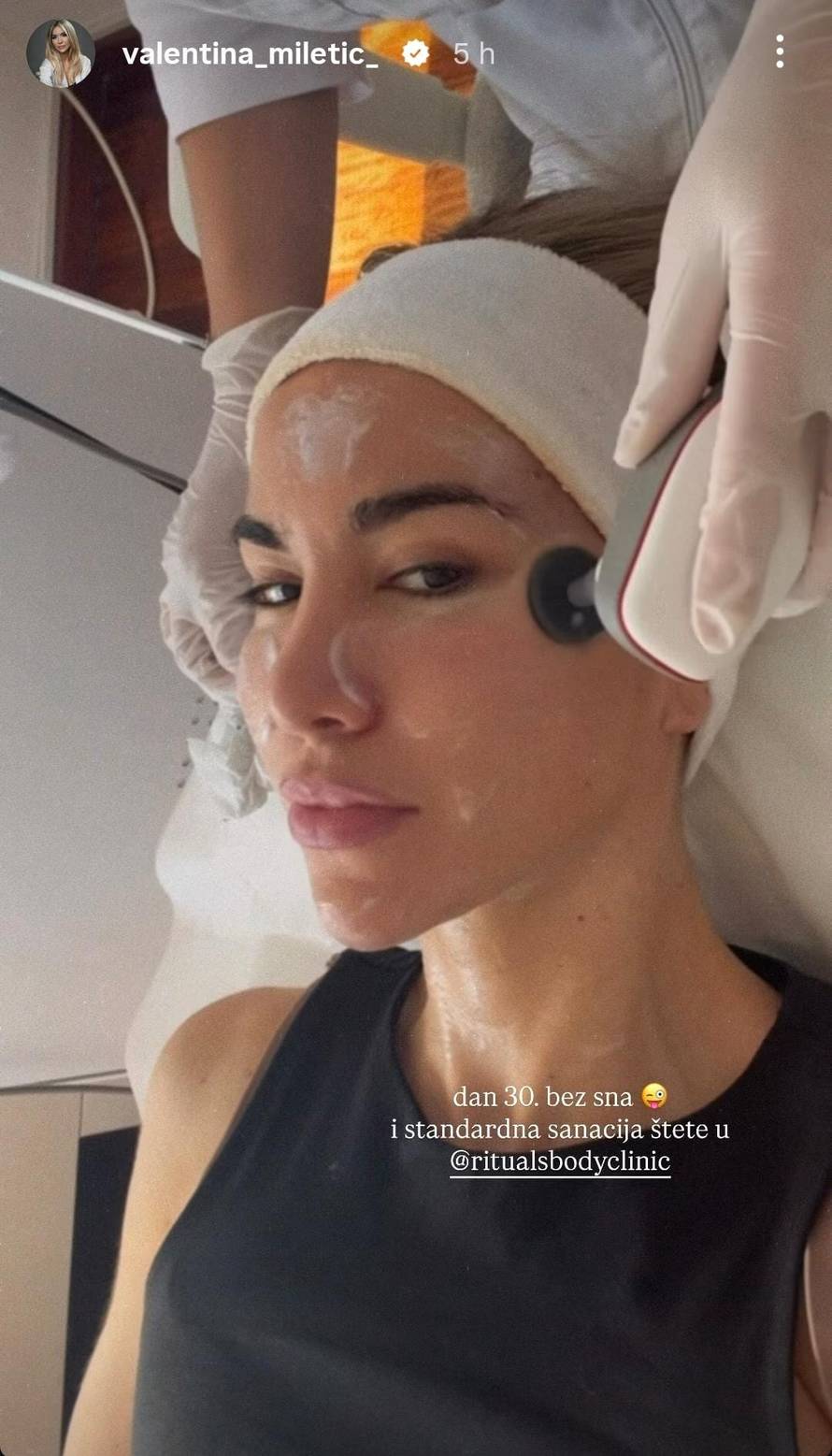 Valentina Miletić podijelila je intimni kadar: Saniram štetu nakon 30 dana bez sna...