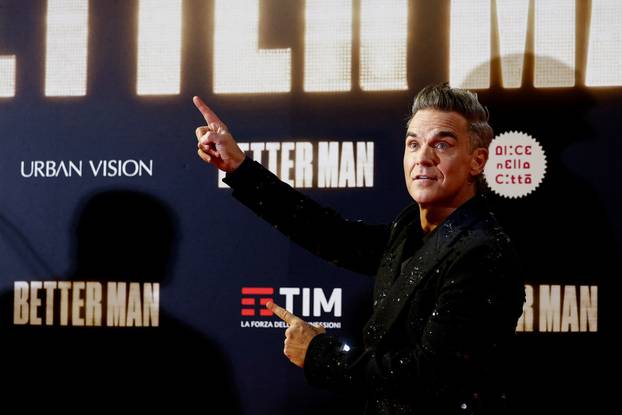 Screening of "Better Man" at the Auditorium Parco della Musica in Rome