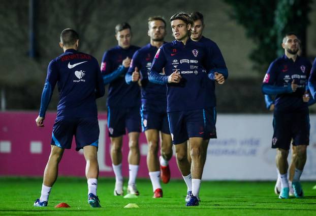 Zagreb: Trening nogometne reprezentacije na terenu Hitrec Kacijan