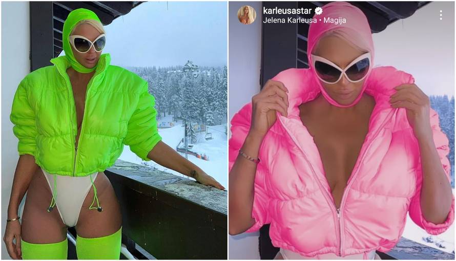 Karleuša pozirala u krpicama na snijegu, pogledajte u čemu skija