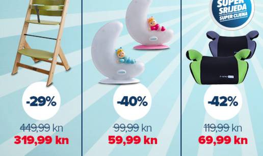 Nova Super srijeda: Uštedite do 42% na baby opremu