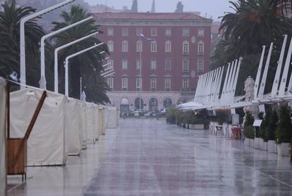 Jugo i kiša u Splitu