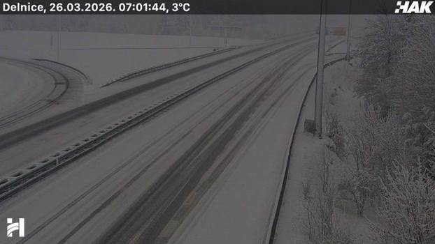 FOTO SNIJEG ZAMEO CESTU Evo kako izgleda A6 Zagreb - Rijeka