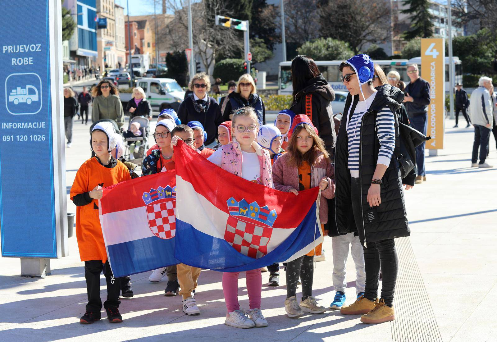 Šibenik: Svečani doček zlatnog izbornika, Ivice Tucka, njegovog pomoćnika Jure Marelje i Perice Bukića