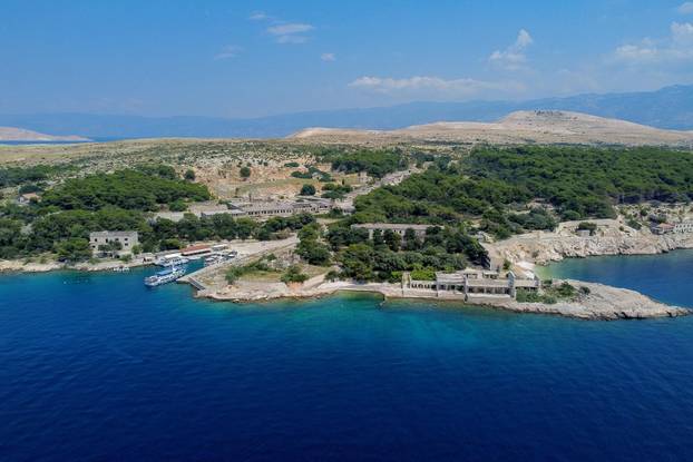 Pogled iz zraka na "Hrvatski Alcatraz"