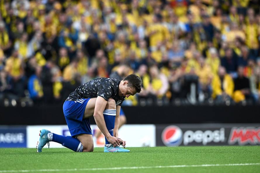 Bodo: Zagrijavanje igrača prije utakmice UEFA Lige prvaka, FK Bodo/Glimt - GNK Dinamo