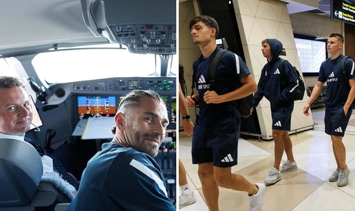 FOTO Hajdukovci stigli u Baku! Livaja razveselio pilote, a evo kako su igra&ccaron;i 'razbili dosadu'