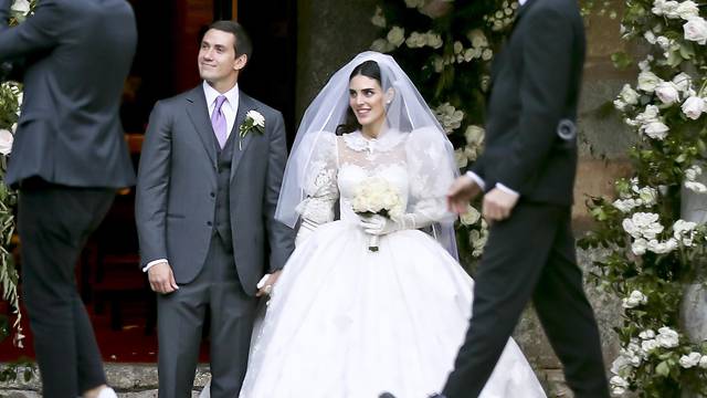 *PREMIUM-EXCLUSIVE* Luigi Berlusconi and Federica Fumagalli tie the knot in Milan. *MUST CALL FOR PRICING*