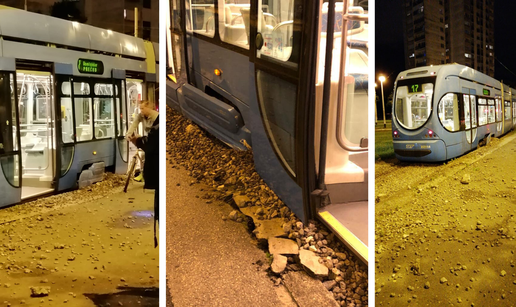 Tramvaj izletio s tračnica na Borongaju i pokosio rub staze: 'Netko je mogao nastradati'