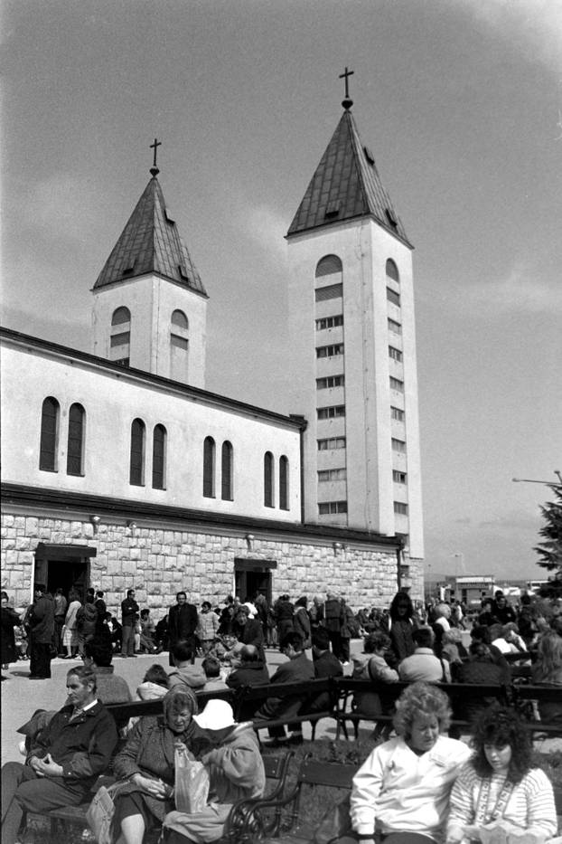 Međugorje - jedno od najpoznatijih katoličkih hodočasničkih odredišta, 27.1.1991.