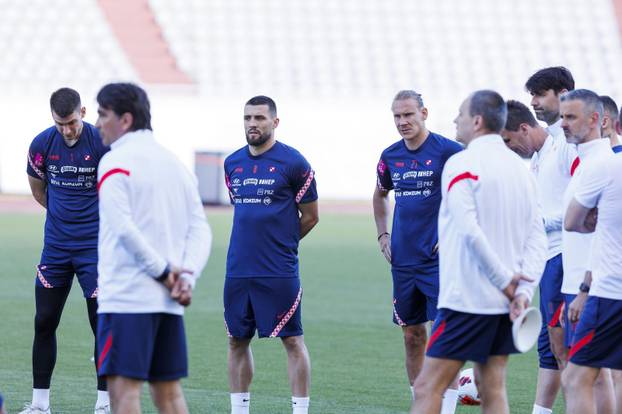 Split: Trening hrvatske nogometne reprezentacije na Poljudu