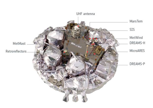 An illustration released by ESA shows the Schiaparelli EDM lander