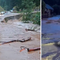 VIDEO BiH je pod vodom, bujice trgaju stabla i dijelove ceste