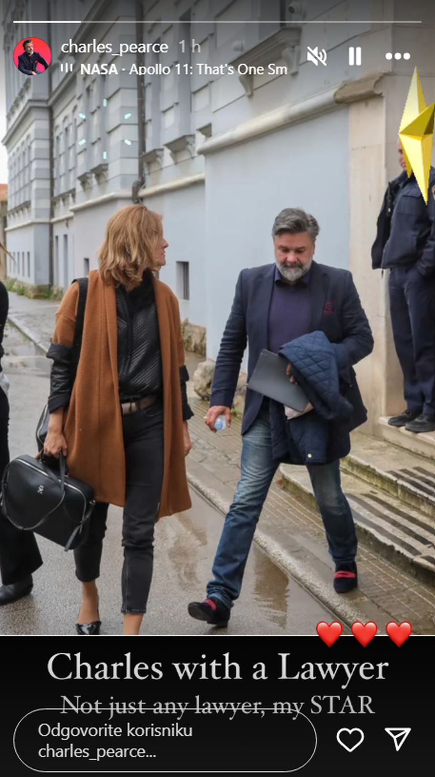 Ella nakon ročišta otkrila koliko je spor s Charlesom 'težak'...