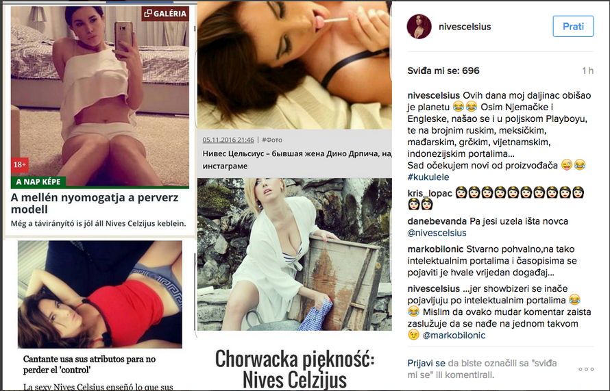 Nives raspametila fanove: O njoj pišu Englezi, Rusi i Poljaci
