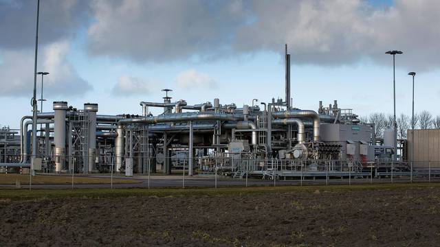 FILE PHOTO: A view of a gas production plant in 't Zand in Groningen