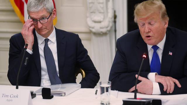 U.S. President Trump participates in American Workforce Policy Advisory Board meeting at the White House in Washington