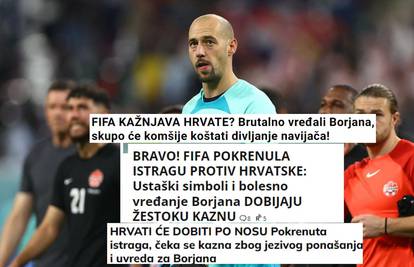 Srpski mediji: Bravo, Fifa! Hrvati će dobiti po nosu zbog žestokog vrijeđanja Borjana