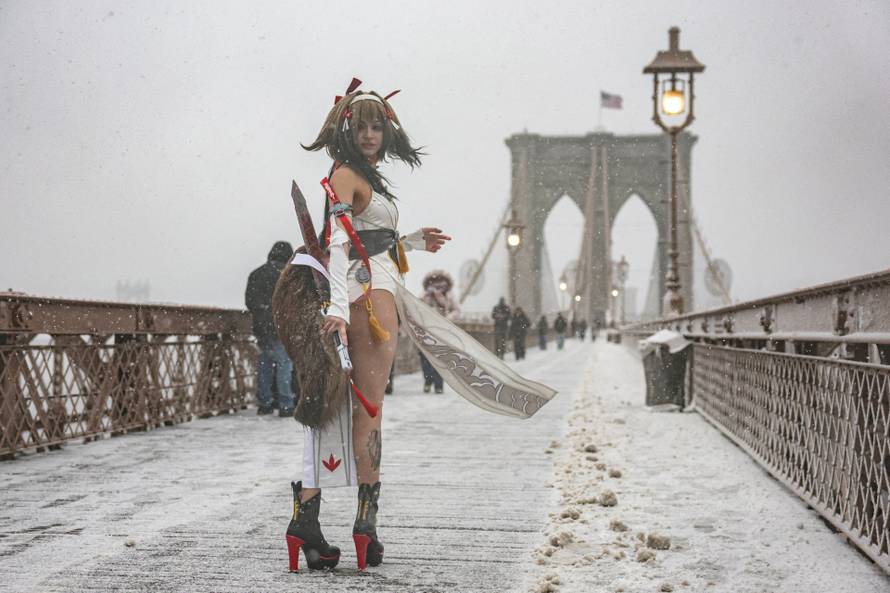 Winter snow storm hits New York City