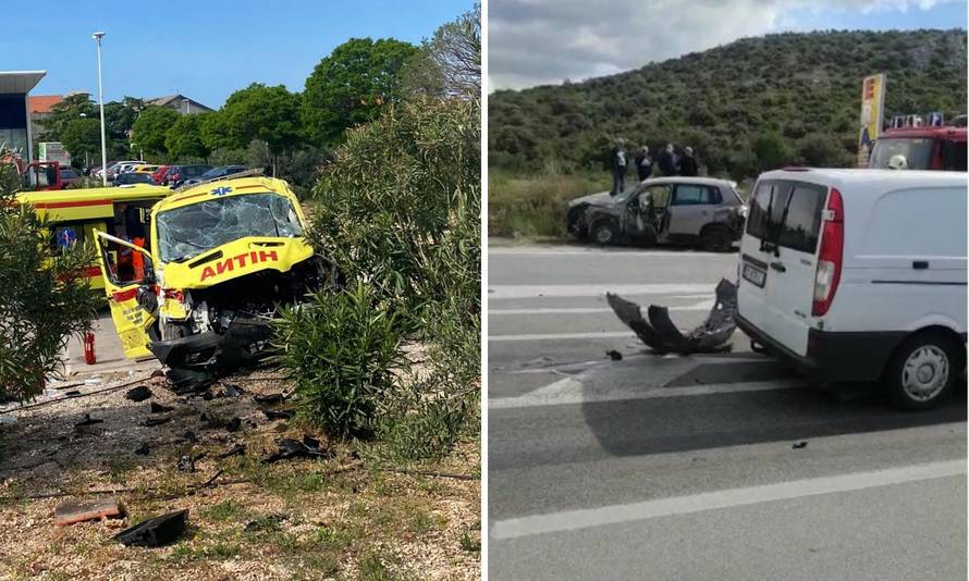Četvero ozlijeđenih u sudaru Hitne pomoći i auta u Šibeniku