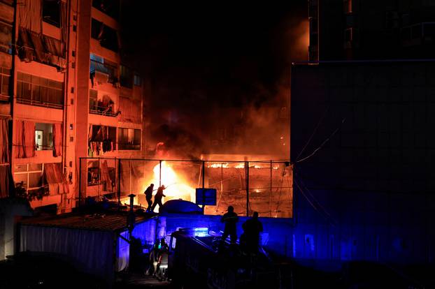 Aftermath of an Israeli air strike, in Beirut