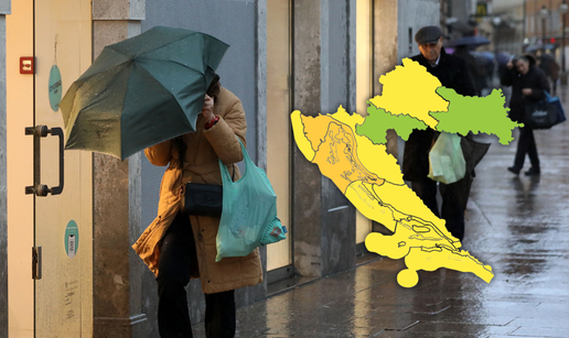 Zbog orkanske bure na snazi je alarm za skoro cijelu Hrvatsku: Na najvišim vrhovima i snijeg!