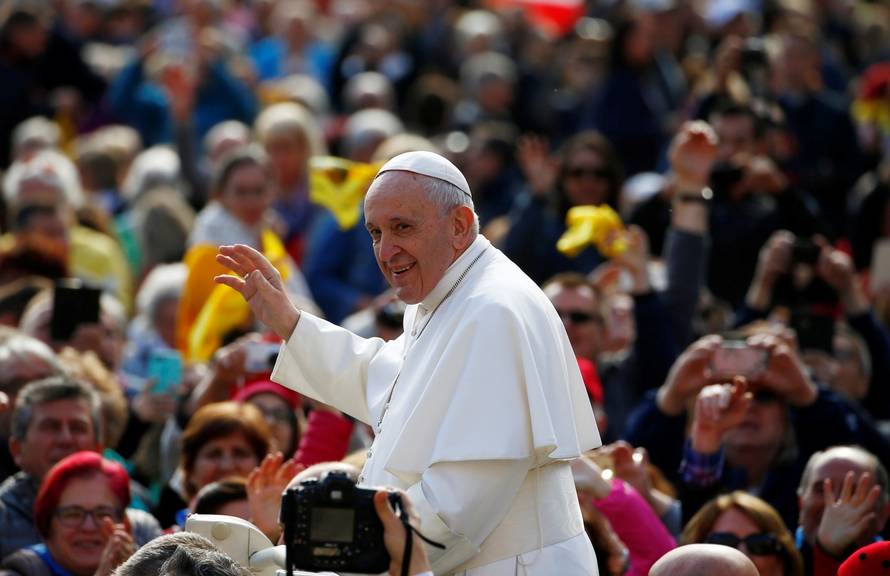 Pope Francis holds weekly audience at Vatican