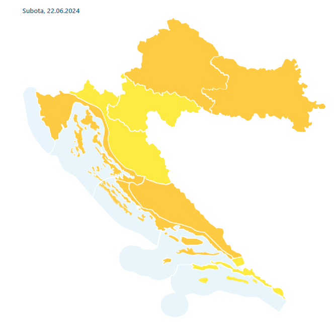 Nakon prženja - nevrijeme! Pali se narančasti alarm. Moguće su oluje, tuča... I dalje dosta vruće