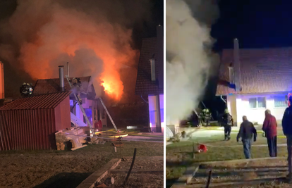 Gori kuća kod Svete Nedelje: 'Susjedi su u nevjerici gledali vatru, nekoliko sati već gori'