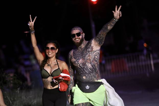 Split: Dolazak partijanera na drugu večer Ultra Europe festivala 2025.