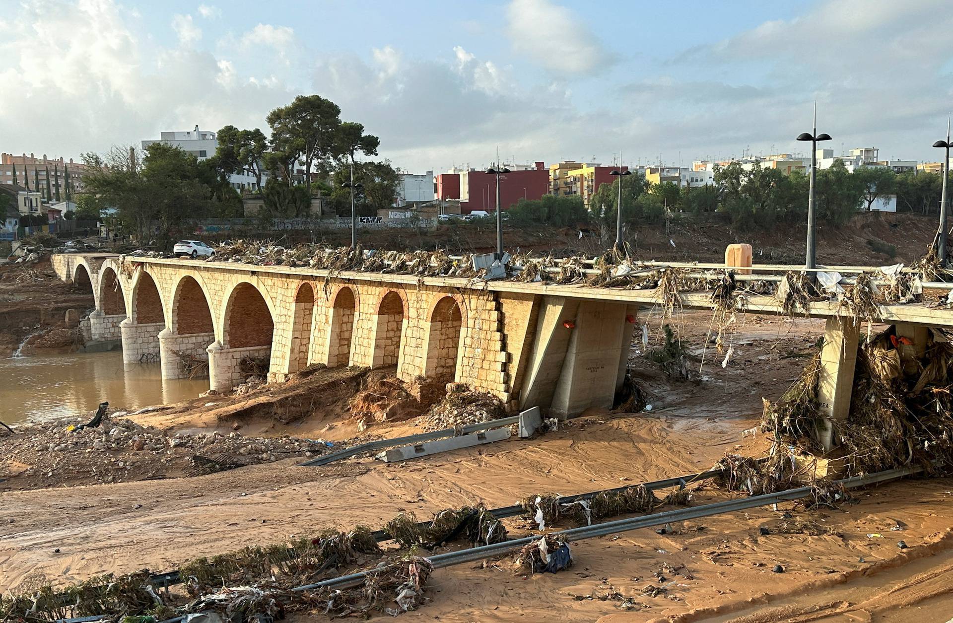 Aftermath of floods in Torrent