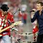 FILE PHOTO: Arnold and Harrell of the rock band "3 Doors Down" perform at halftime during NFL Wild-Card Round playoff football game in Glendale
