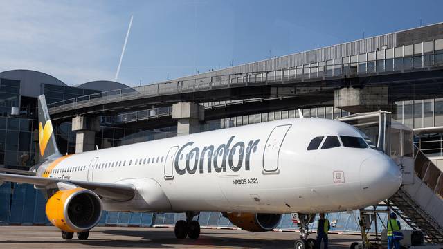 Condor Airbus A321 at the Frankfurt Airport