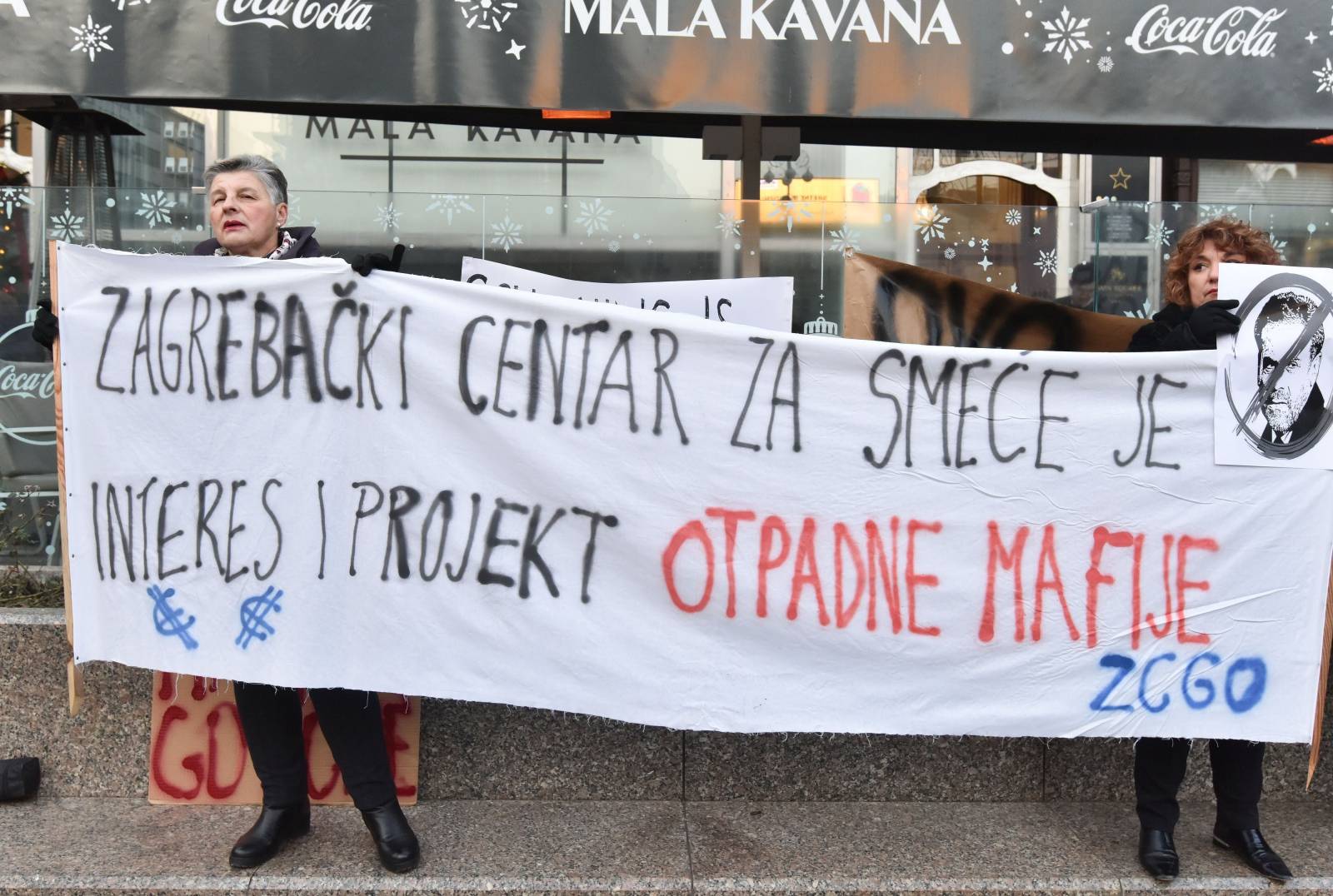 Zagreb: Na glavnom Trgu održan prosvjed protiv gradonačelnika Bandića
