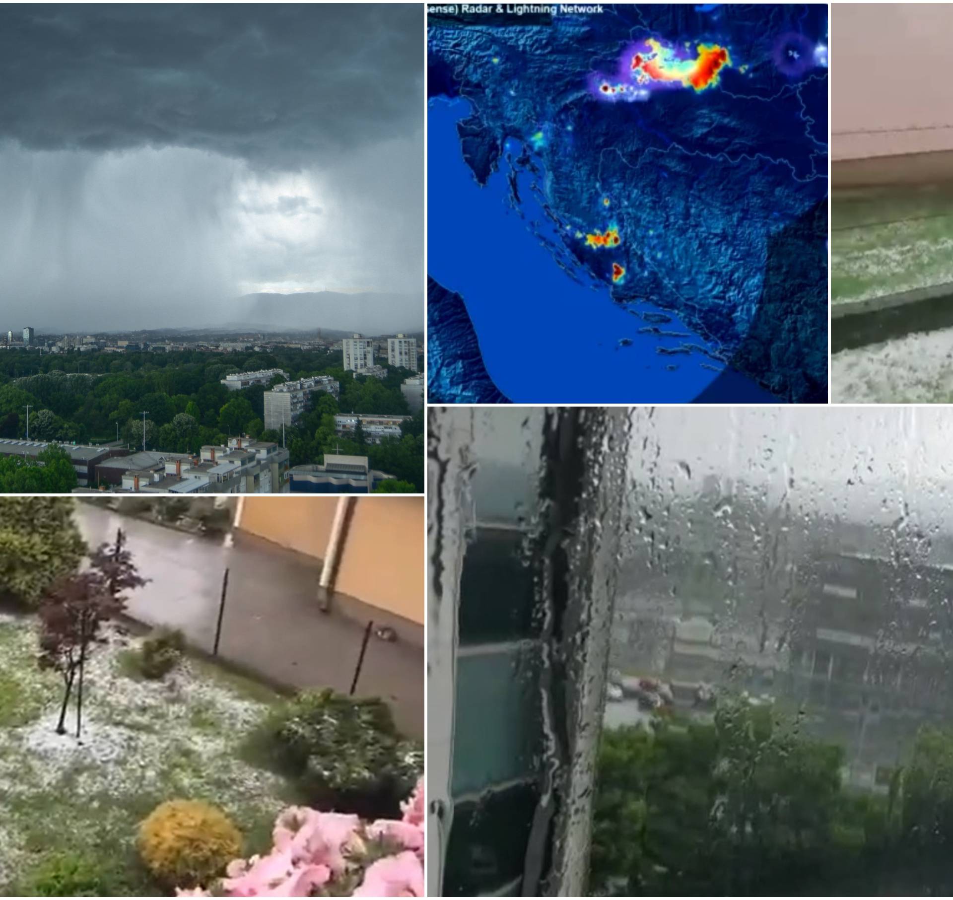Sjever Hrvatske pogodilo jako olujno nevrijeme: Padala i tuča!