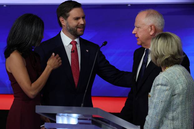 Vice Presidential debate between Walz and Vance in New York