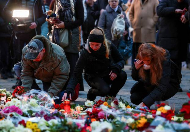 Aftermath of Christmas market attack, in Magdeburg