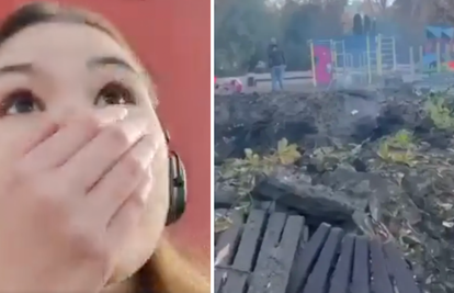 VIDEO Cura je snimila trenutak bombardiranja Kijeva: 'Vidjela sam i čula raketu kako leti'