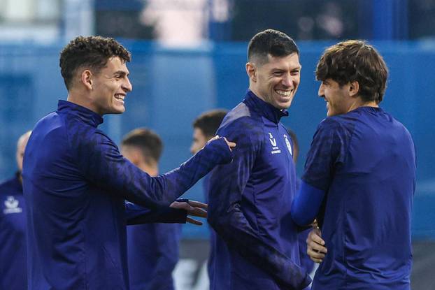 Zagreb: Trening Dinama dan uoči utakmice protiv Celte