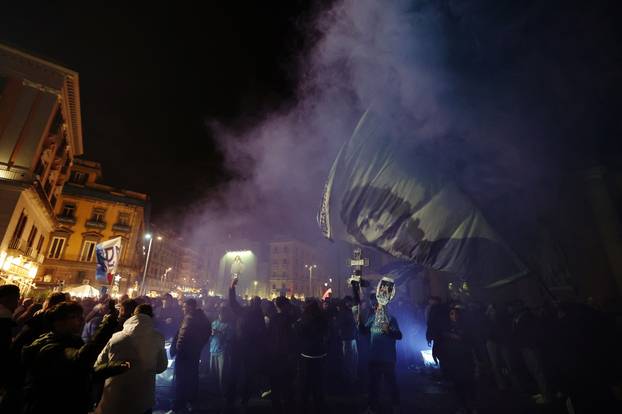 Supercoppa Italiana - Final - Napoli fans celebrate after the final