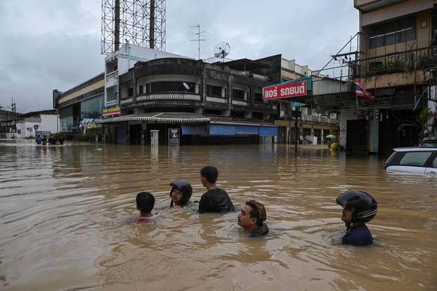 Heavy flooding in southern Thailand
