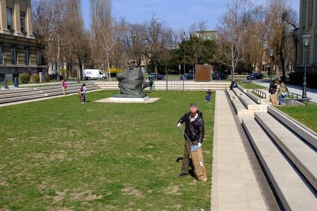 Zagreb: Antonija Blaće pridružila se akciji čišćenja GLANZanje Marulića