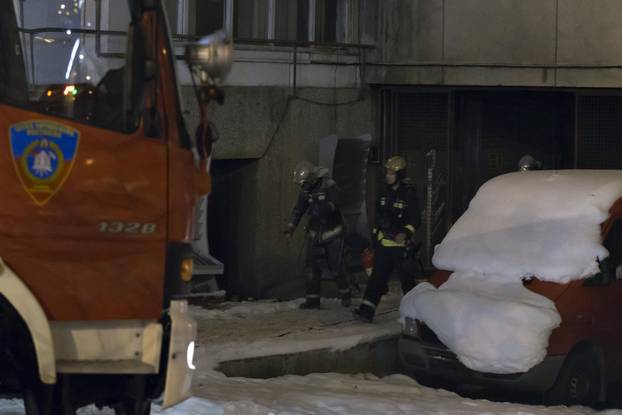 ARHIVA - 1.1.2015. Zagreb: Na elektri?nim instalacijama unutar prostorija Vjesnika izbio požar