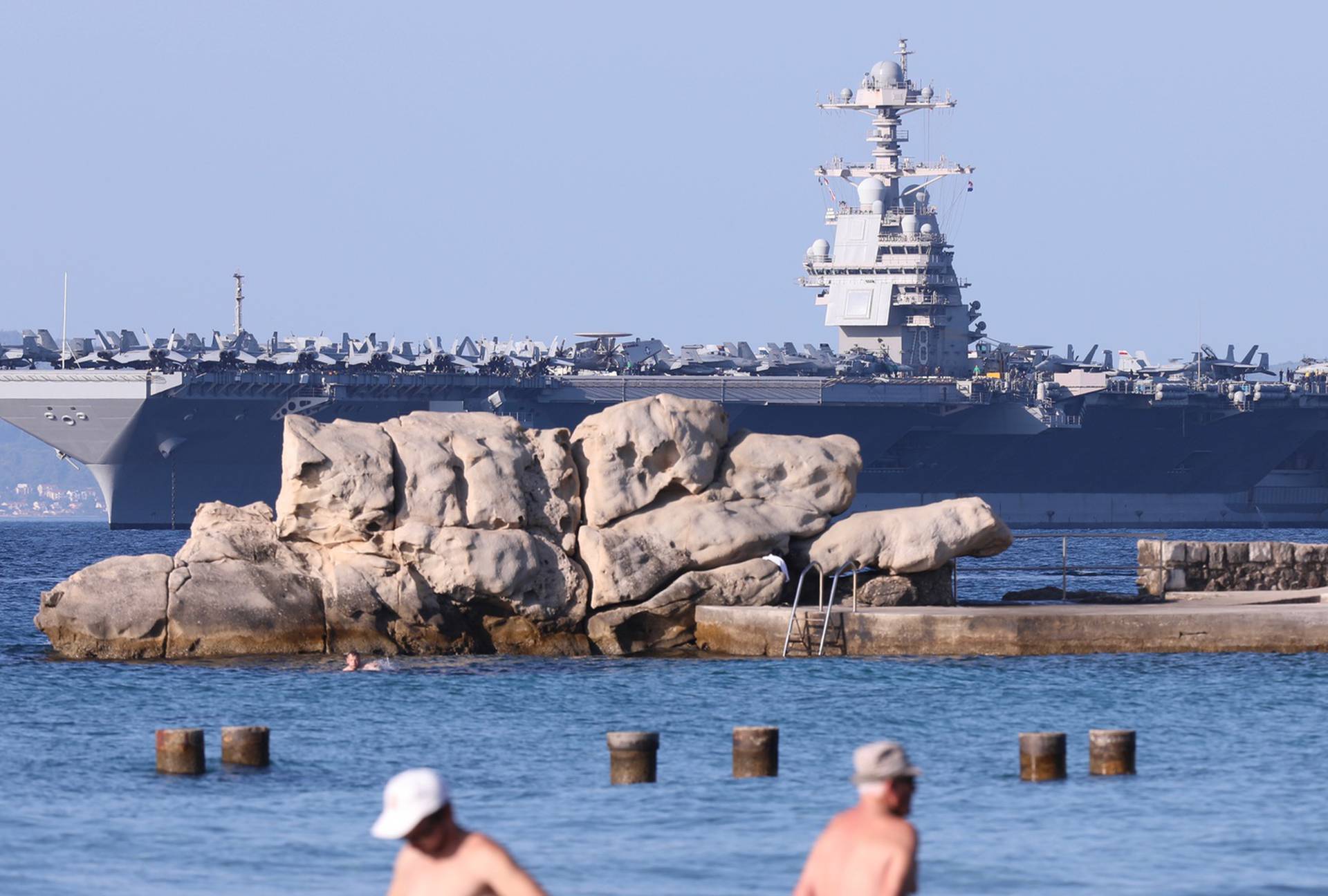 Američki nosač aviona USS Gerald R. Ford stigao je u Split