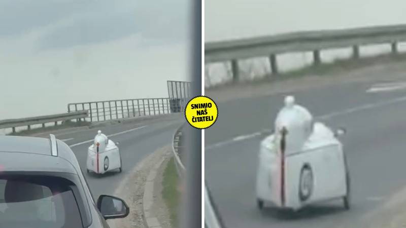 KAE OVO, FRENDE Snimio čudno vozilo kod Kerestinca, stručnjak tvrdi: Ovo je opasnost na cesti!